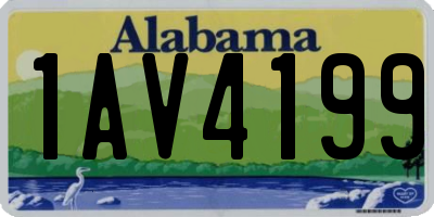 AL license plate 1AV4199