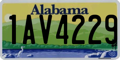 AL license plate 1AV4229