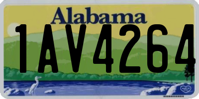 AL license plate 1AV4264