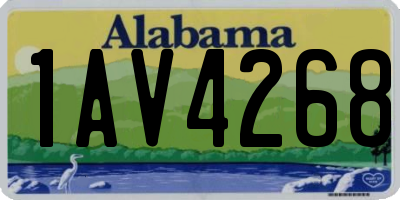 AL license plate 1AV4268
