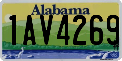 AL license plate 1AV4269