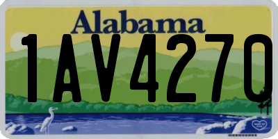 AL license plate 1AV4270