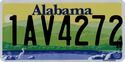 AL license plate 1AV4272