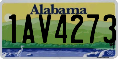 AL license plate 1AV4273