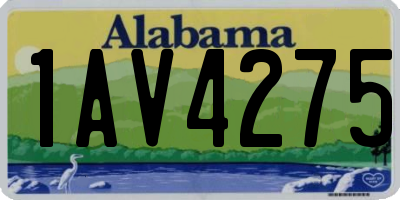 AL license plate 1AV4275