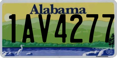 AL license plate 1AV4277