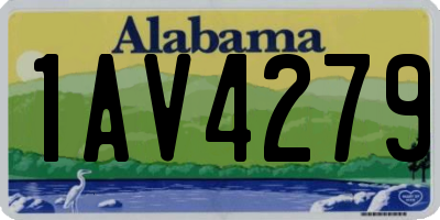 AL license plate 1AV4279