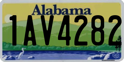 AL license plate 1AV4282