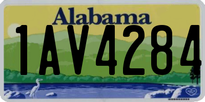 AL license plate 1AV4284