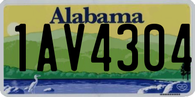 AL license plate 1AV4304