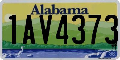 AL license plate 1AV4373