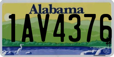AL license plate 1AV4376