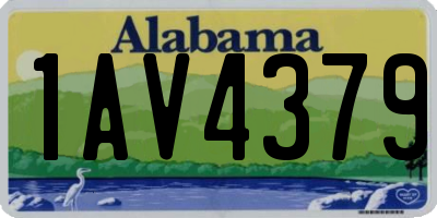 AL license plate 1AV4379