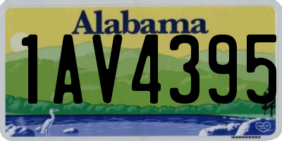 AL license plate 1AV4395