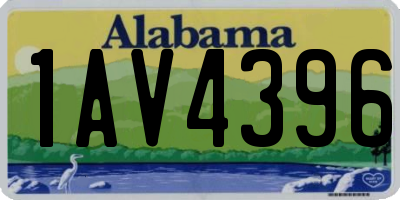 AL license plate 1AV4396