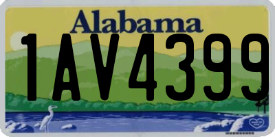 AL license plate 1AV4399