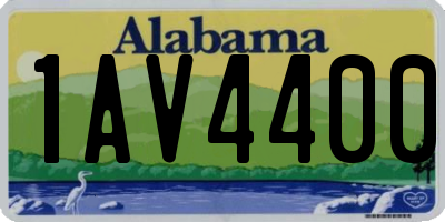 AL license plate 1AV4400