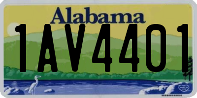 AL license plate 1AV4401