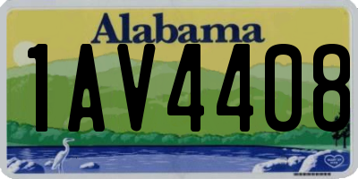 AL license plate 1AV4408