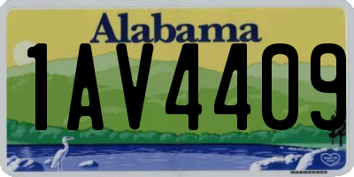 AL license plate 1AV4409