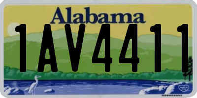 AL license plate 1AV4411