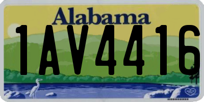 AL license plate 1AV4416