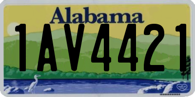 AL license plate 1AV4421