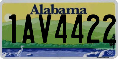 AL license plate 1AV4422