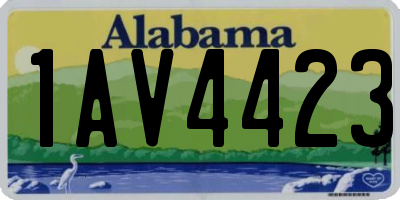 AL license plate 1AV4423