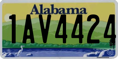 AL license plate 1AV4424