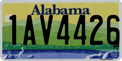 AL license plate 1AV4426