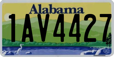 AL license plate 1AV4427