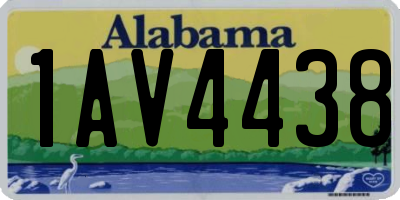 AL license plate 1AV4438