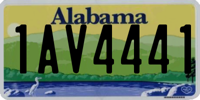 AL license plate 1AV4441