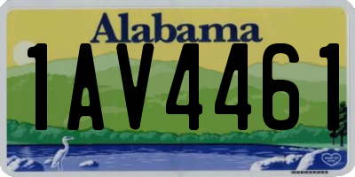 AL license plate 1AV4461