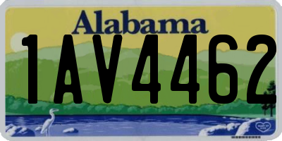 AL license plate 1AV4462