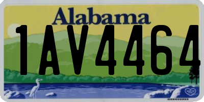 AL license plate 1AV4464
