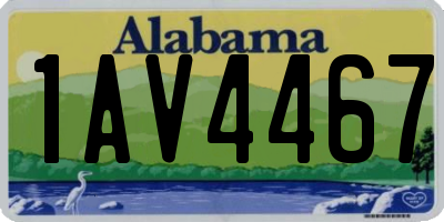 AL license plate 1AV4467