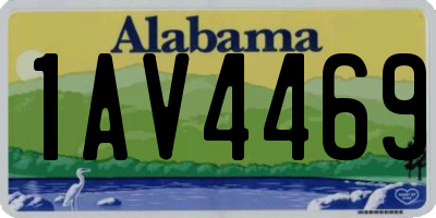 AL license plate 1AV4469