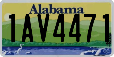 AL license plate 1AV4471
