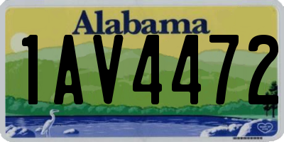 AL license plate 1AV4472