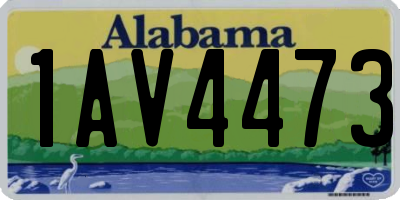 AL license plate 1AV4473