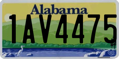 AL license plate 1AV4475