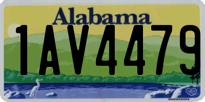 AL license plate 1AV4479