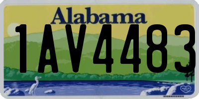 AL license plate 1AV4483
