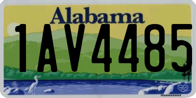 AL license plate 1AV4485