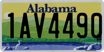 AL license plate 1AV4490