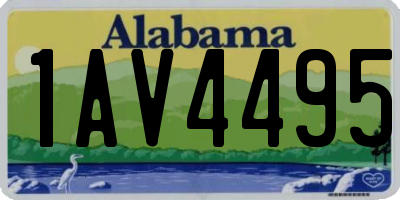 AL license plate 1AV4495