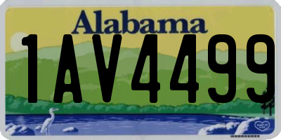 AL license plate 1AV4499