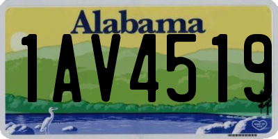 AL license plate 1AV4519
